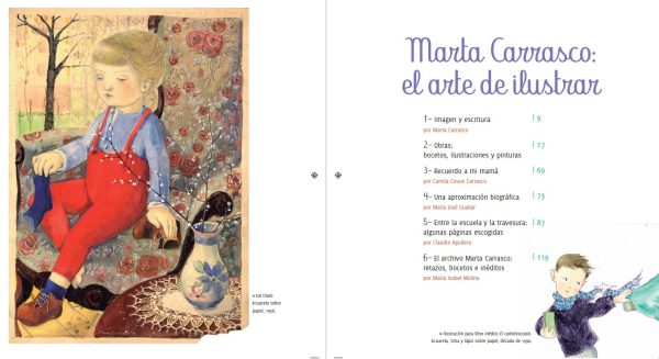 Indice Marta Carrasco: el arte de ilustrar_ Grafito Ediciones